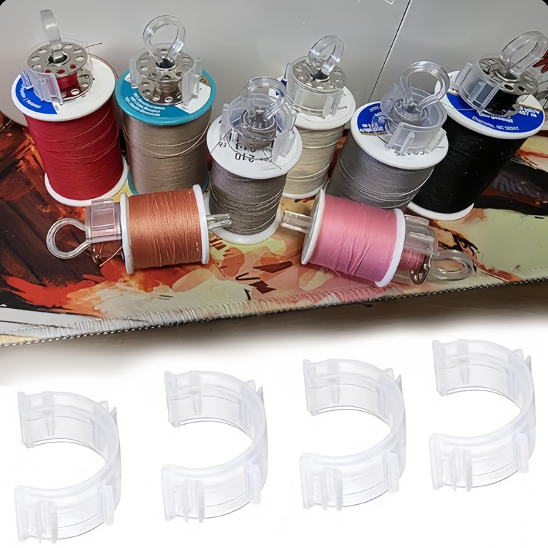 Embroidery Threads - 64 soportes transparentes para bobinas que