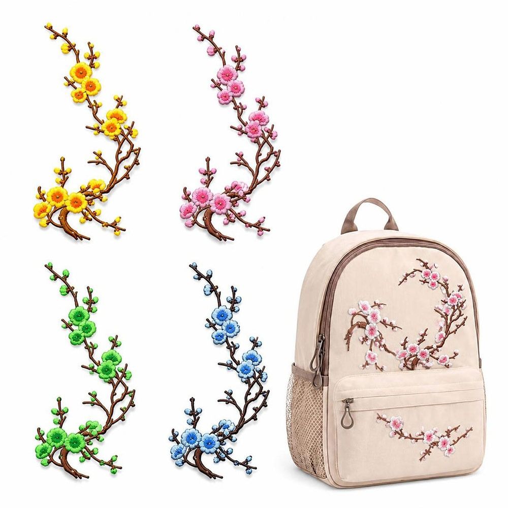 Embroidery Patch - Parches Termoadhesivos de Flor de Cerezo