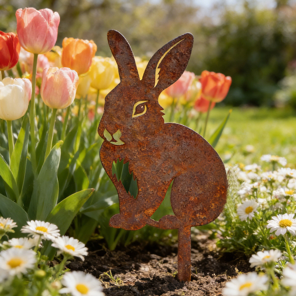 Embroidery Garden - Conejo de Pascua, decoración artística de