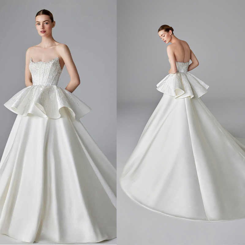 Embroidery Online Designs - Vestido de novia elegante corte en