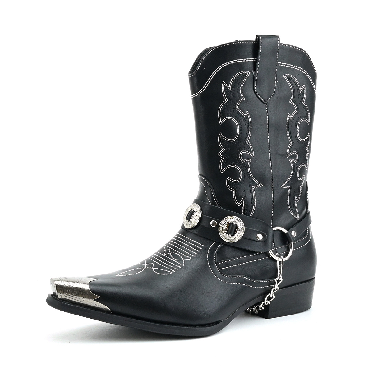 Embroidery Ring Sizes - Botas de cuero estilo western para