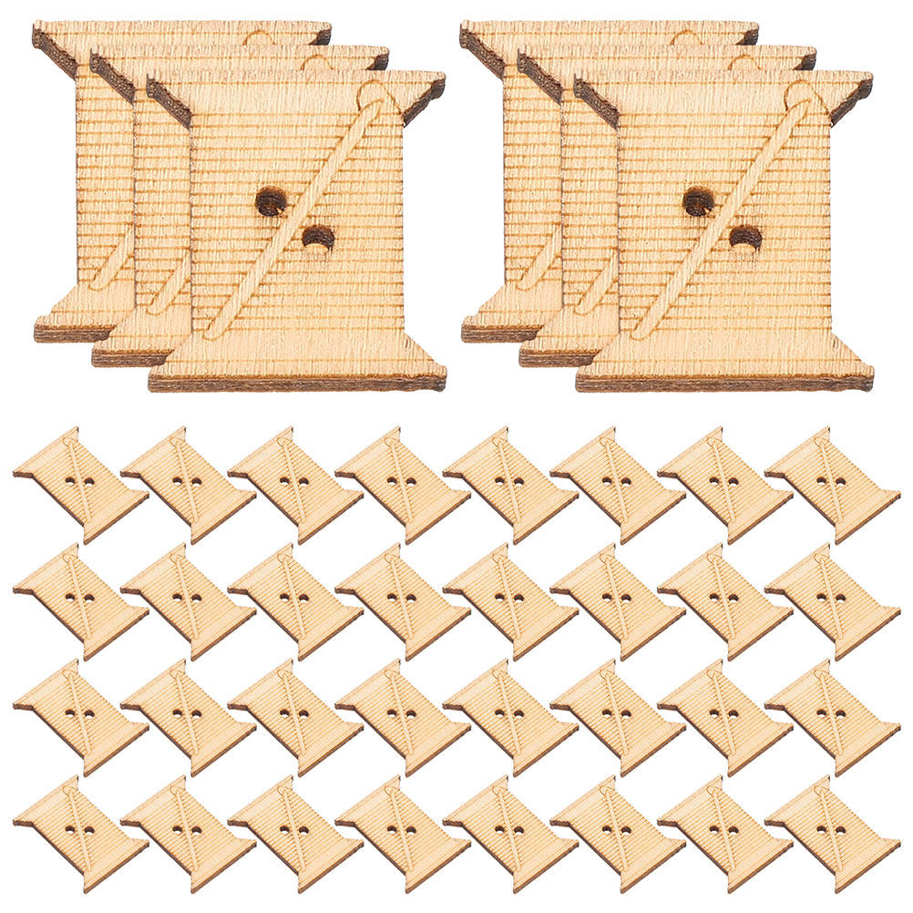 Embroidery Threads - 100 Piezas de Bobinas de Madera