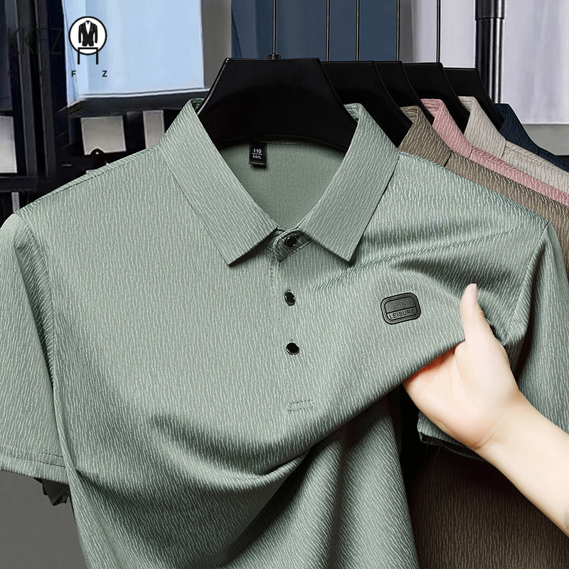 Embroidery Texture - Polo con Acabado Ligero Texturizado y