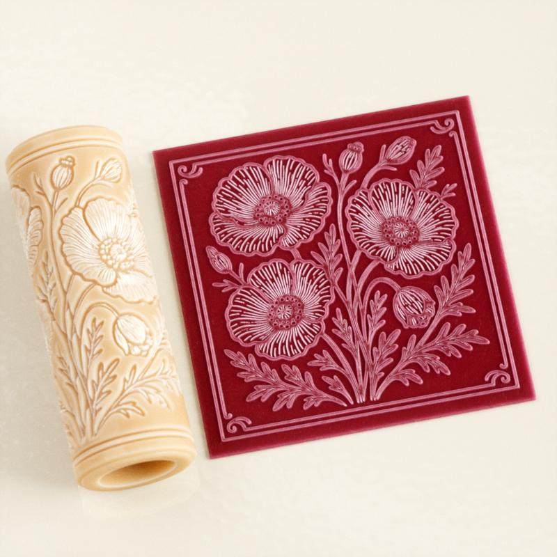 Rodillo de arcilla con diseño  - Embroidery Texture reseña y precio
