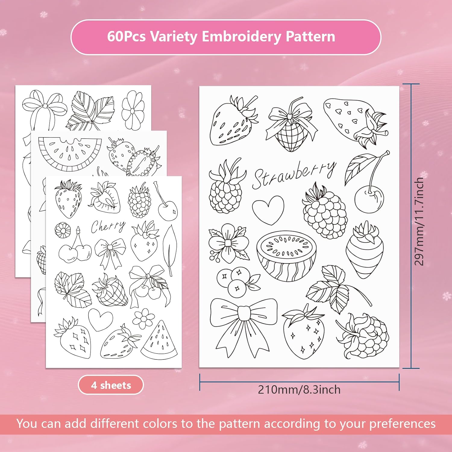 Papel de bordado preimpreso co - Embroidery Sheet reseña y precio