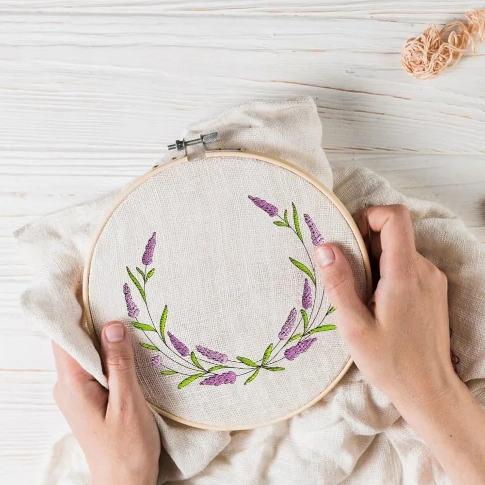 4 hojas de lavanda flor maripo - Embroidery Sheet reseña y precio