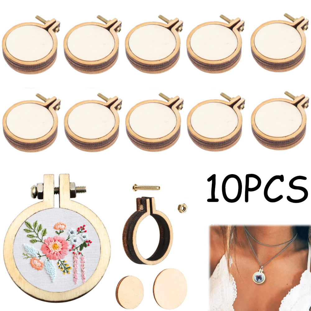 10 unids/set de Mini anillo de - Embroidery Hoop Stand reseña y precio