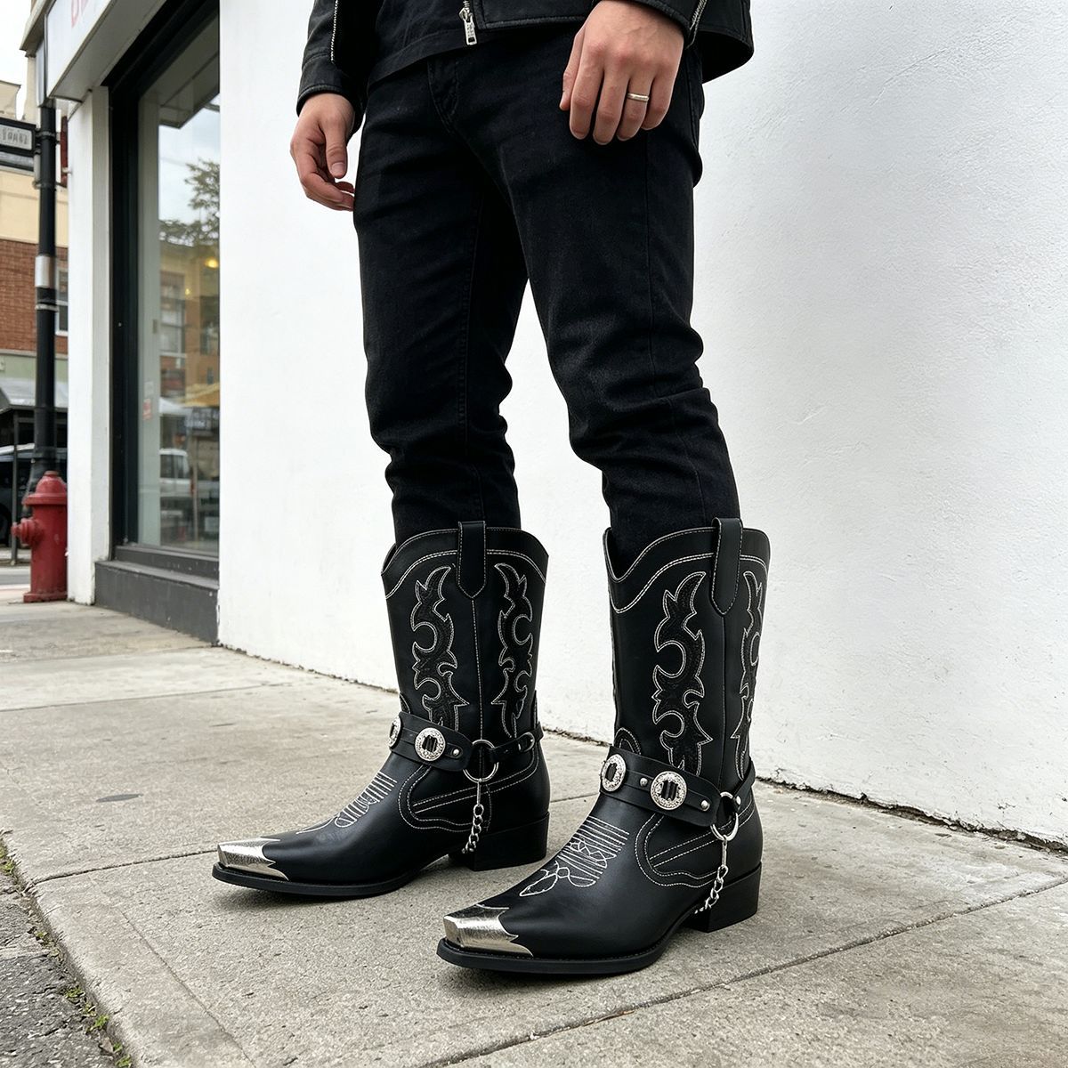 Botas de cuero estilo western  - Embroidery Ring Sizes reseña y precio