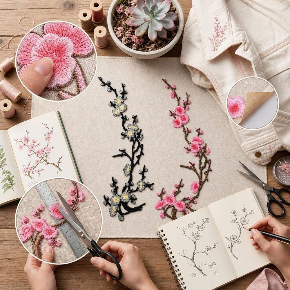 Parches termoadhesivos DIY de  - Embroidery Patch reseña y precio