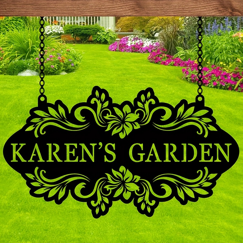 Letrero de Metal Personalizado - Embroidery Garden reseña y precio
