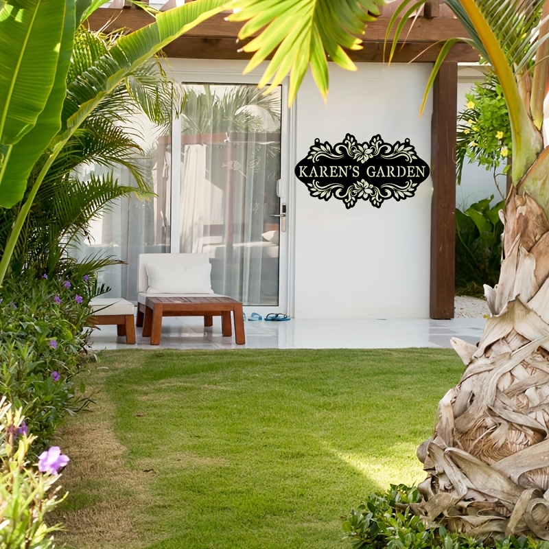 Letrero de Metal Personalizado - Embroidery Garden reseña y precio