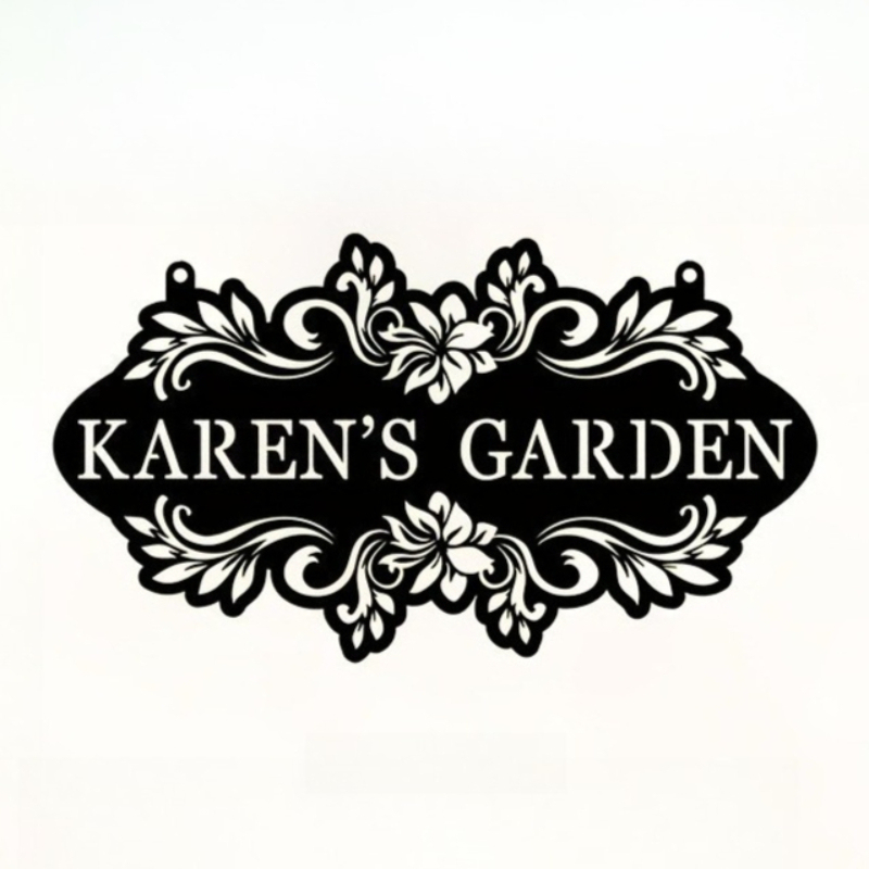 Letrero de Metal Personalizado - Embroidery Garden reseña y precio