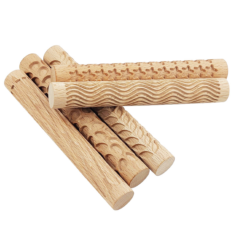 Rodillo de madera con textura  - Embroidery Texture reseña y precio