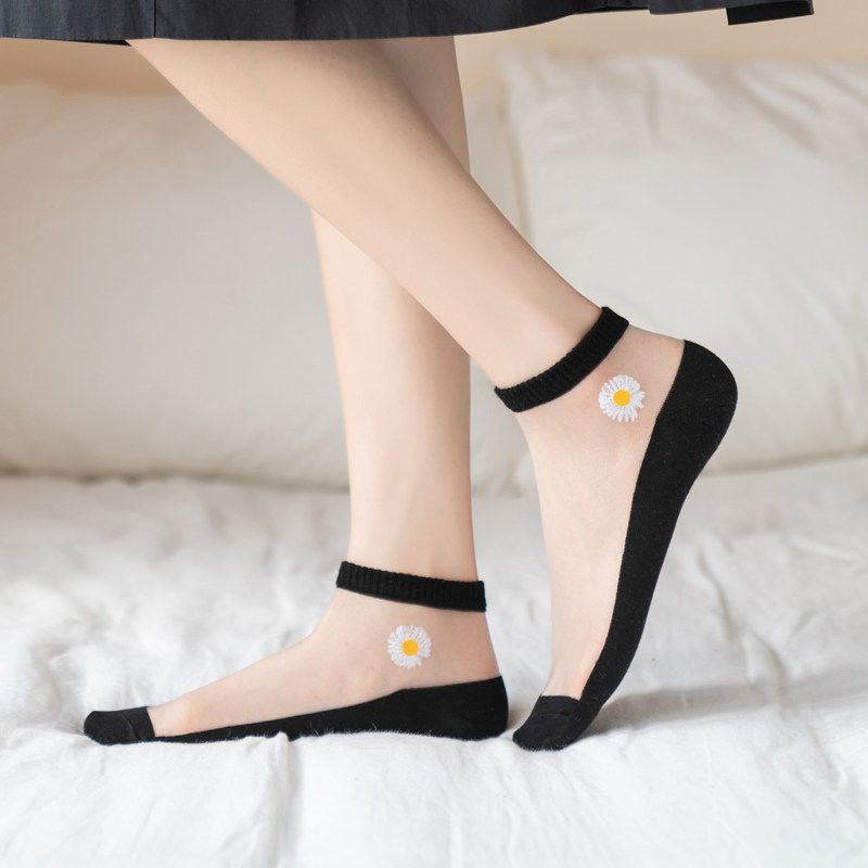 Lote de 5 Pares de Calcetines  - Embroidery Daisy Flower reseña y precio