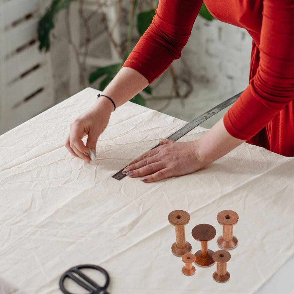 Juego de 7 Bobinas de Madera,  - Embroidery Threads reseña y precio