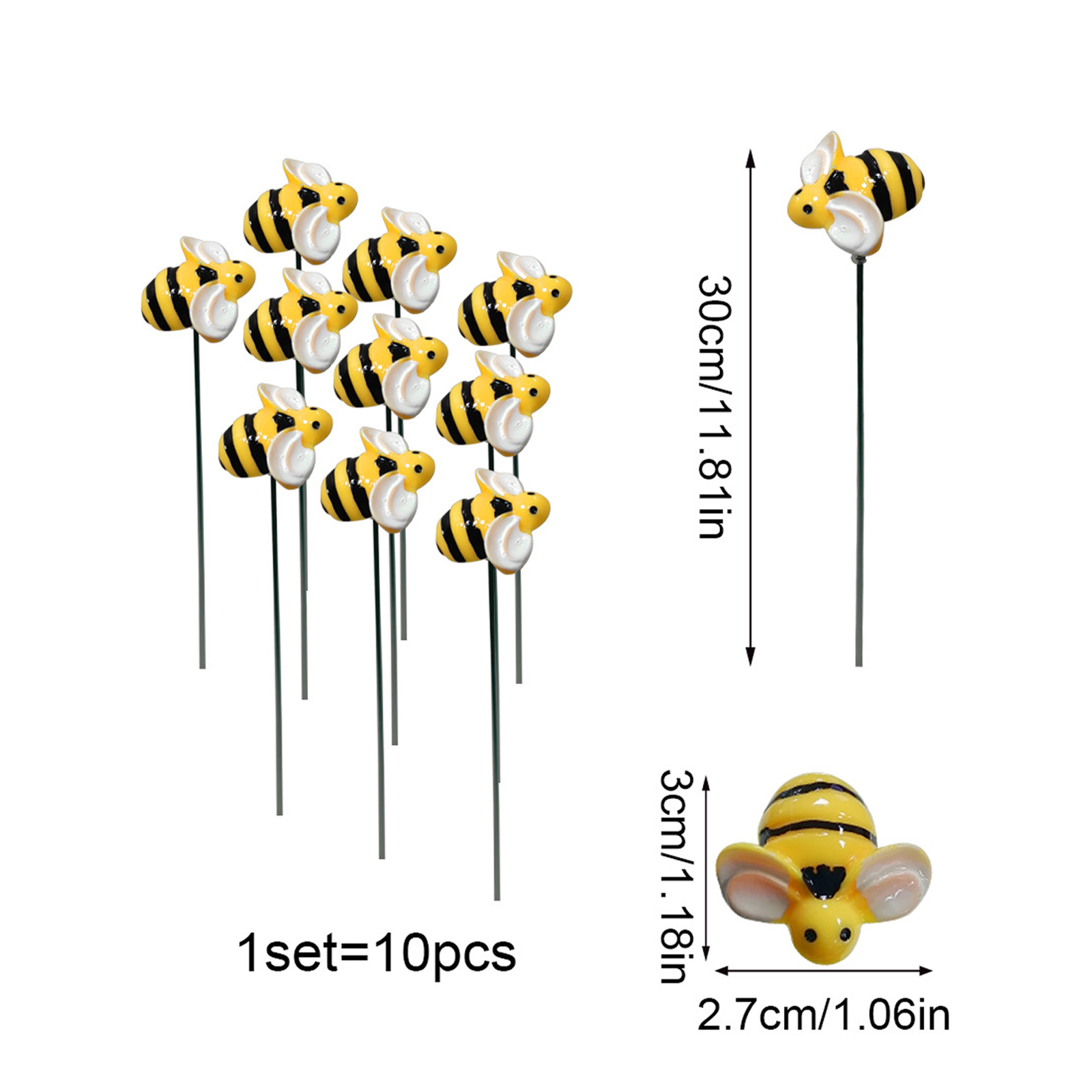 10 Piezas de Estacas Decorativ - Embroidery Garden reseña y precio