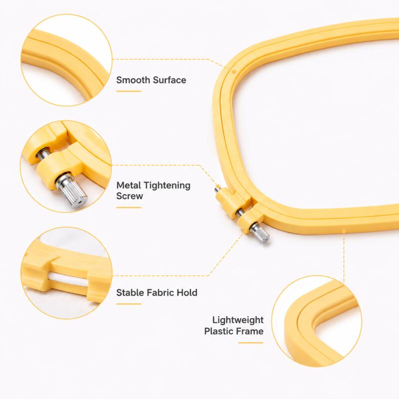 Juego de aros cuadrados de plá - Embroidery Ring Sizes reseña y precio