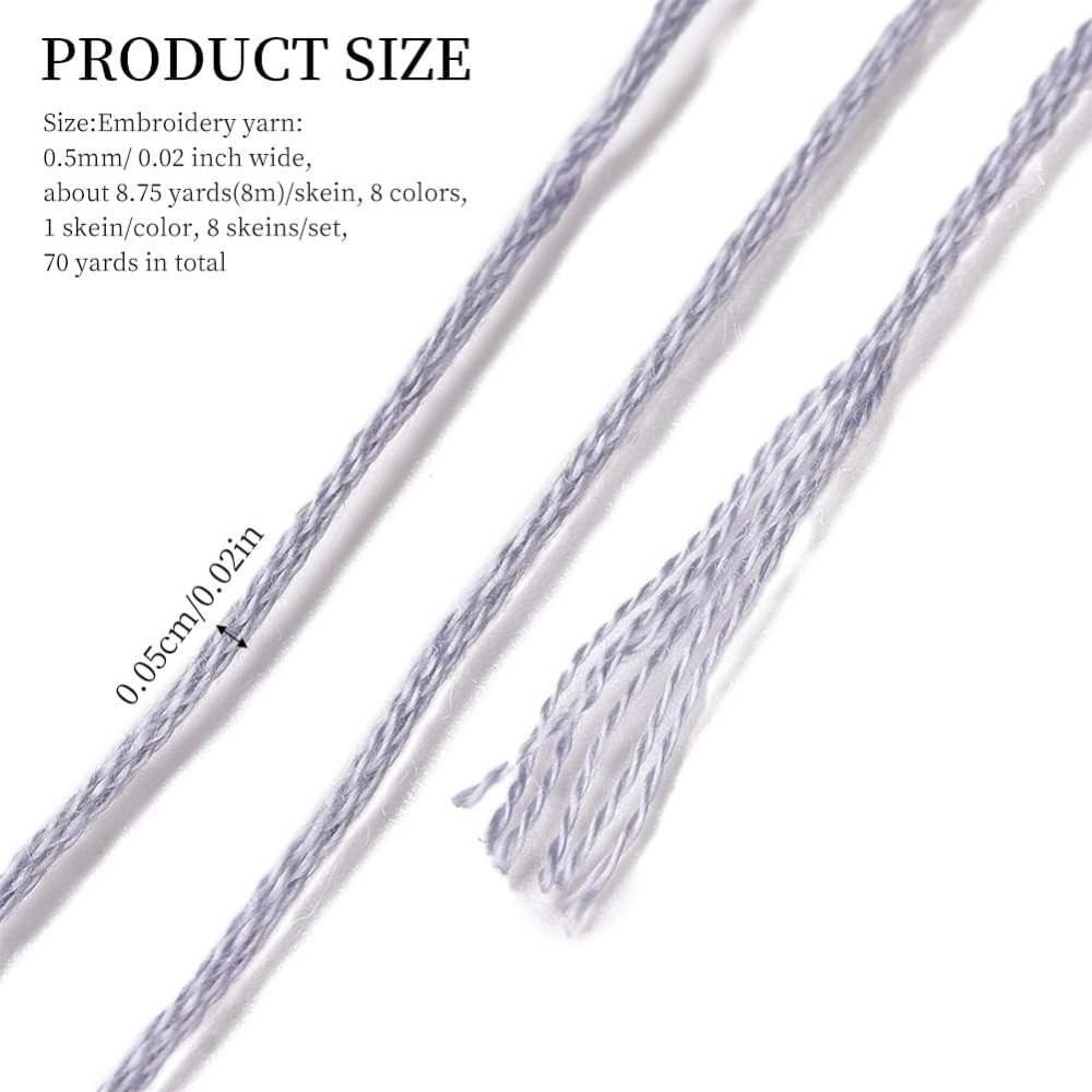 8 ovillos, 70 yardas, pulseras - Embroidery Threads reseña y precio