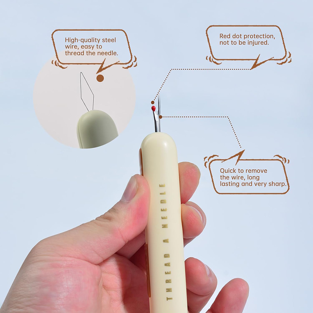 Enhebrador de agujas 2 en 1, h - Embroidery Removal reseña y precio