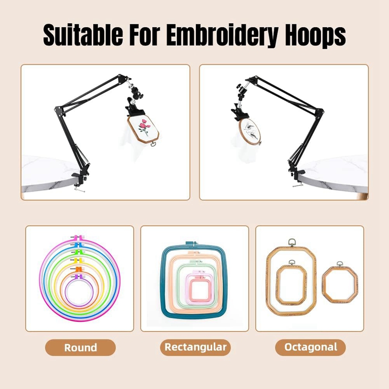 Soporte de punto de cruz de ar - Embroidery Hoop Stand reseña y precio