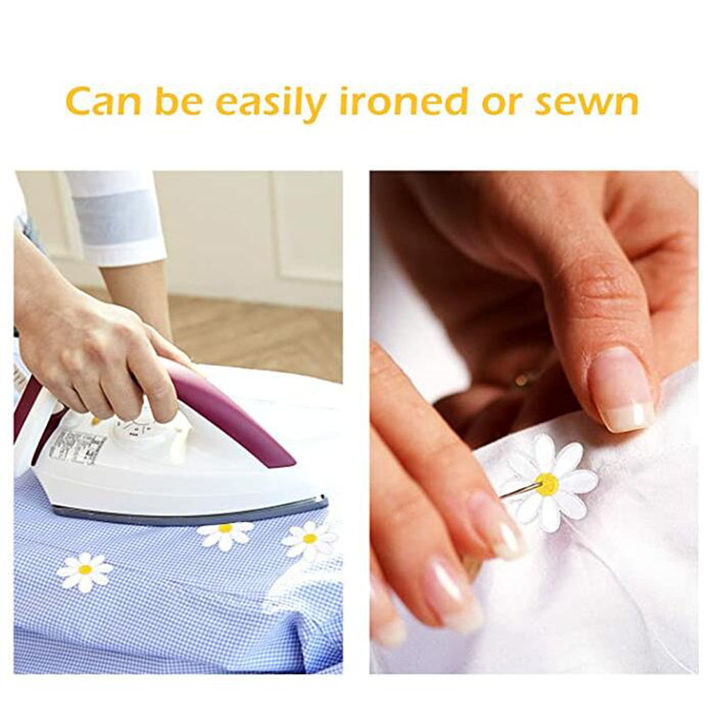 10 Parches Termoadhesivos de F - Embroidery Daisy Flower reseña y precio