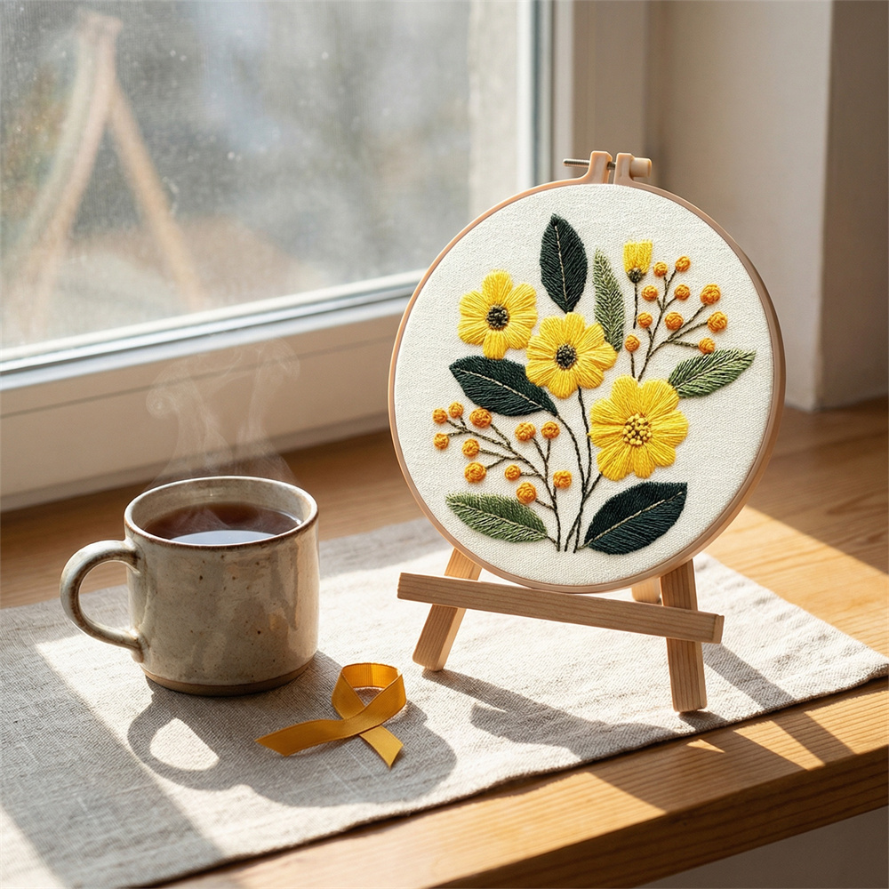 Kit de Bordado DIY MomoArt, Pa - Embroidery Daisy Flower reseña y precio