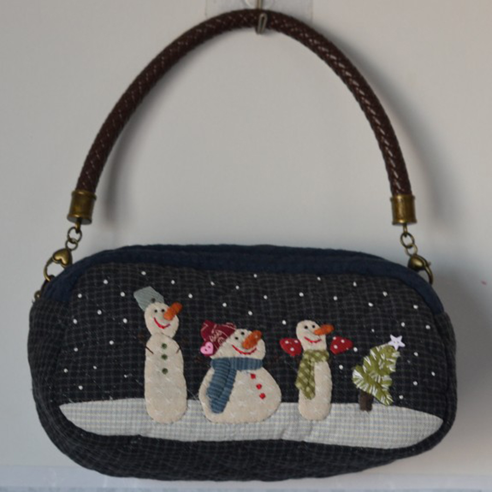 DIY bolso de hombro de nieve p - Embroidery Xmas Stocking reseña y precio