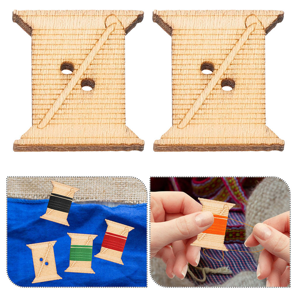 100 piezas de tablas de madera - Embroidery Threads reseña y precio