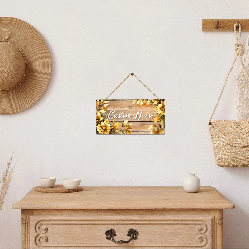 Letrero de puerta con nombre p - Embroidery Garden reseña y precio
